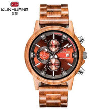 Load image into Gallery viewer, Kun Huang Wooden Watch Men
